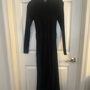 JustFab Black Long Sleeve Dress
